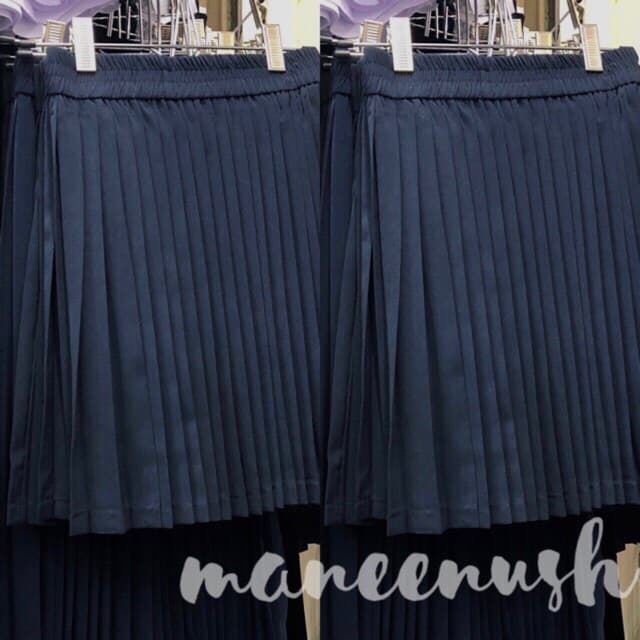กระโปรงพลีท สีกรม ยาว 18"-36” Freesize กระโปรงนิสิตนักศึกษา รูปที่ 6