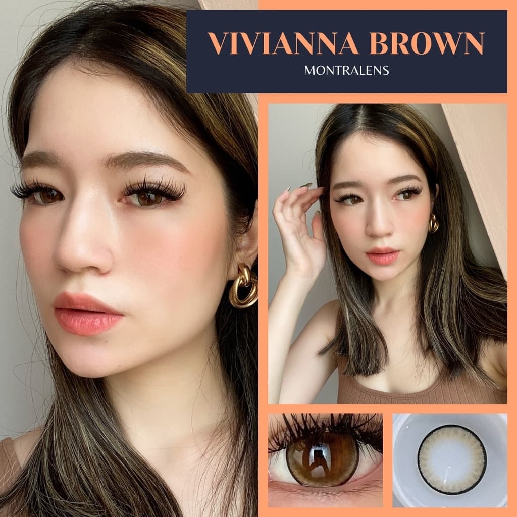 คอนแทคเลนส์Vivianna Brown / Gray / Black ขนาดบิ๊กอาย รูปที่ 4