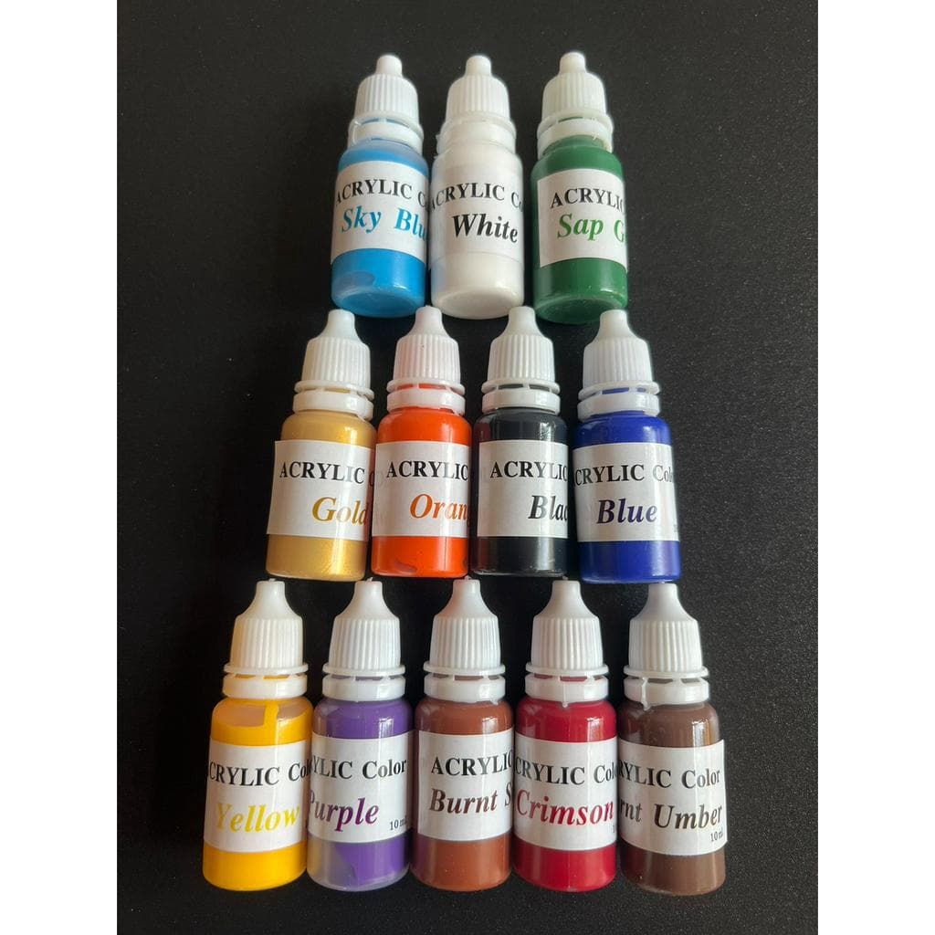 สีอะคริลิค ACRYLIC COLOR 10ml. เกรดPremium รูปที่ 1