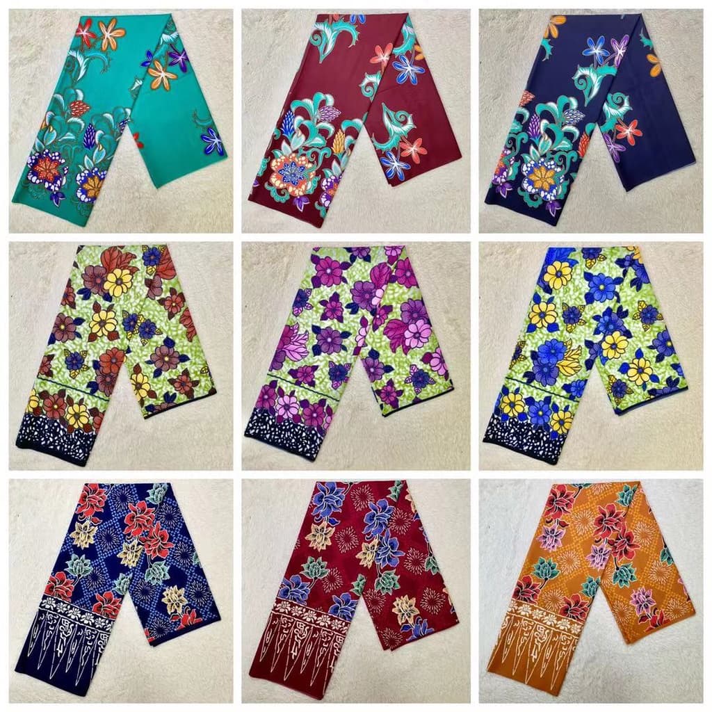 ผ้าถุงคุณภาพดี ผ้าบาติก ลายปาเต๊ะ BATIK กว้าง 2 เมตร เย็บเรียบร้อย ลายใหม่ที่สุดใน shopee V.2 มีเก็บเงินปลายทางนะคะ รูปที่ 9