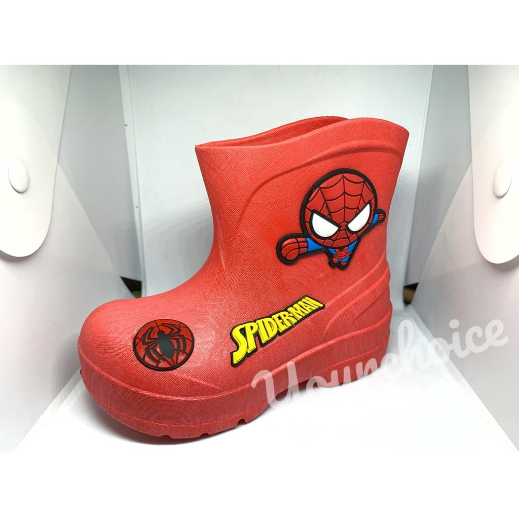 รองเท้าบูทเด็ก Marvel Spiderman Captain America รองเท้าบู๊ทเด็ก กันน้ำ กันฝน BM01 รูปที่ 5