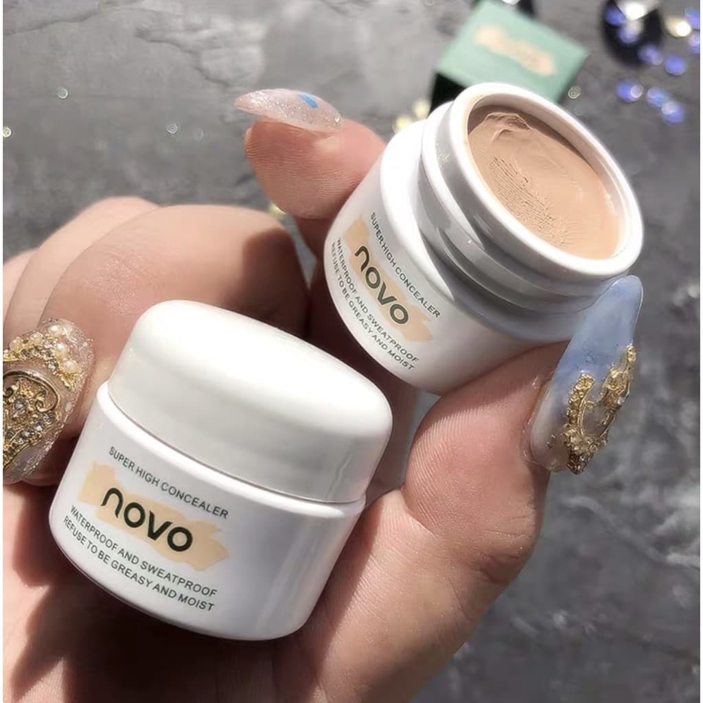 NOVO 5373 คอนซิลเลอร์เนื้อครีม คอนซีลเลอร์ปกปิดรอยดำ รอยแดง รอยสิว ใต้ตาคล้ำ กันน้ำ ติดทน โนโว Bright Cream Concealer รูปที่ 2