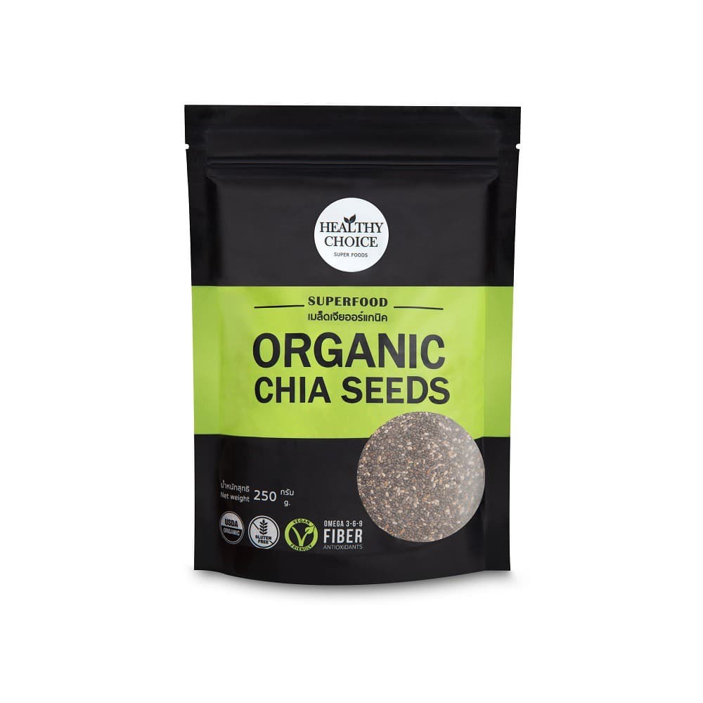 HEALTHY CHOICE | เมล็ดเจีย ออร์แกนิค (Chia Seed) ขนาด 250g