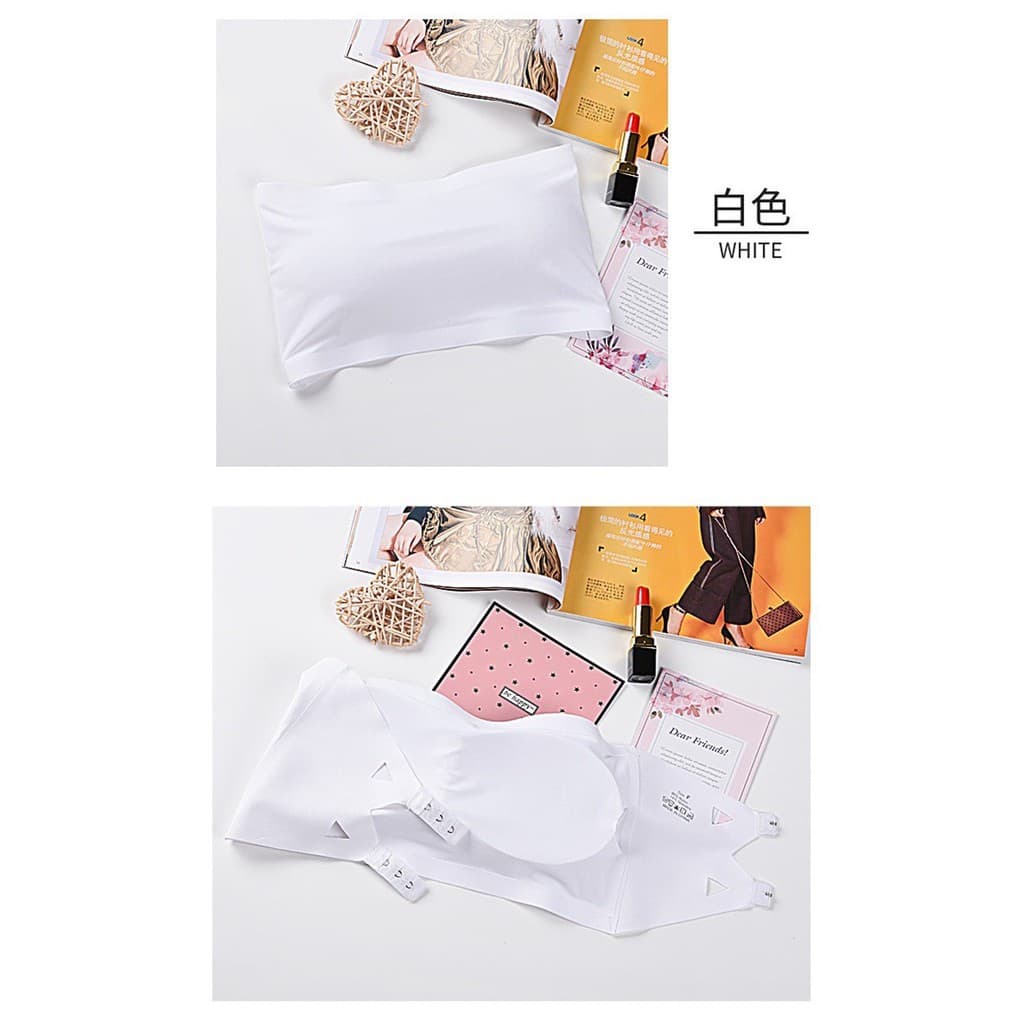 #035 เกาะอกตะขอหลัง ผ้า ice silk ฟองน้ำถอดได้ ผ้าดี ใสสบาย รูปที่ 9