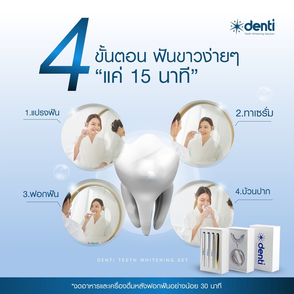 ชุดฟอกฟันขาวเดนติ Denti Teeth Whitening Set รูปที่ 2