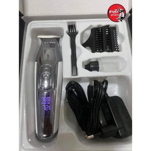 KEMEI​ KM-5027ปัตตาเลี่ยนกันขอบ​แกะลาย​ มาพร้อมหน้าจอLED​ปรับความแรงได้3ระดับ​ลับคม​แต่งบาง​เซาะร่องฟัน​พร้อมใช้งาน รูปที่ 7