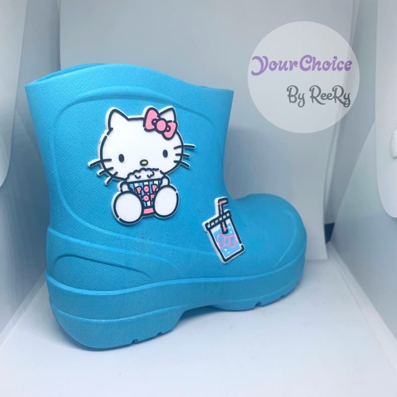 รองเท้าบูทเด็ก Hello Kitty คิตตี้ ลิขสิทธิ์แท้ รองเท้าบู๊ทเด็กผู้หญิง สีพาสเทล กันน้ำ กันฝน KTL483 รูปที่ 9