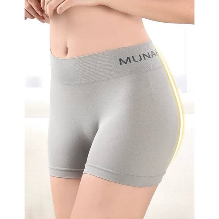 AP 6207 กางเกงชั้นในสตรี boxer สเตย์ ใส่สบาย ระบายอากาศ ผ้ายืดหยุ่น ฟรีไซส์ 26-38 นิ้ว ชนิดขาสั้น รูปที่ 3