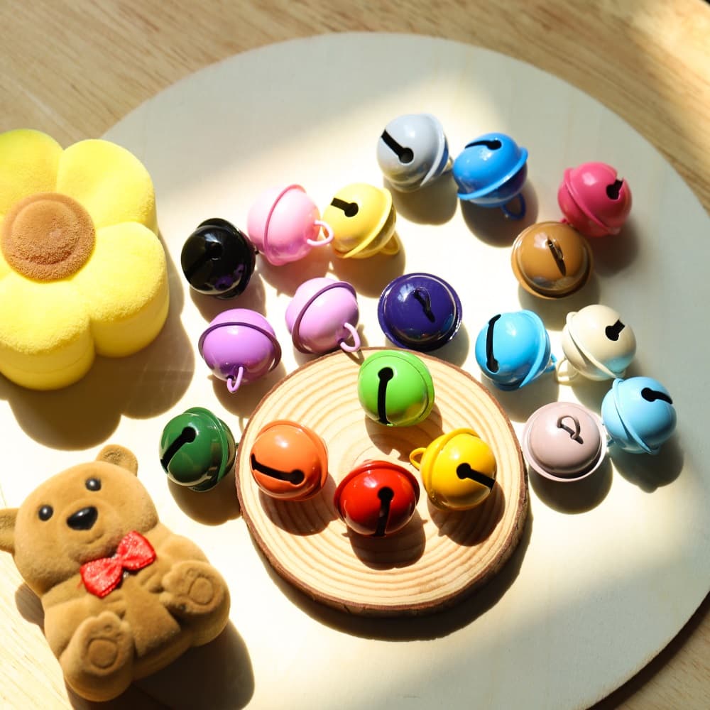 6ชิ้น กระดิ่ง ระฆังจี้ ขนาด 22 มม. สำหรับงานฝีมือ DIY สำหรับสัตว์เลี้ยง ปลอกคอสุนัขแมวกระดิ่งพรรคอุปกรณ์ตกแต่ง รูปที่ 1