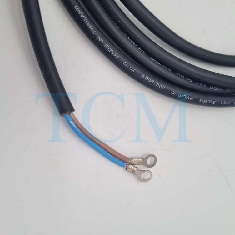 ปลั๊ก สายไฟ PVC 2x1 ยาว 3 เมตร สายไฟสว่าน หินเจียร 2*1*3 เมตร รูปที่ 3