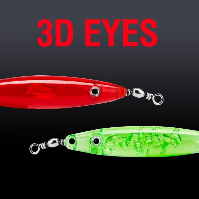 เหยื่อตกปลาหมึกเรืองแสงในที่มืด พลาสติกแข็ง 3D 8 สี 6 ซม. 5 กรัม 1 ชิ้น รูปที่ 8