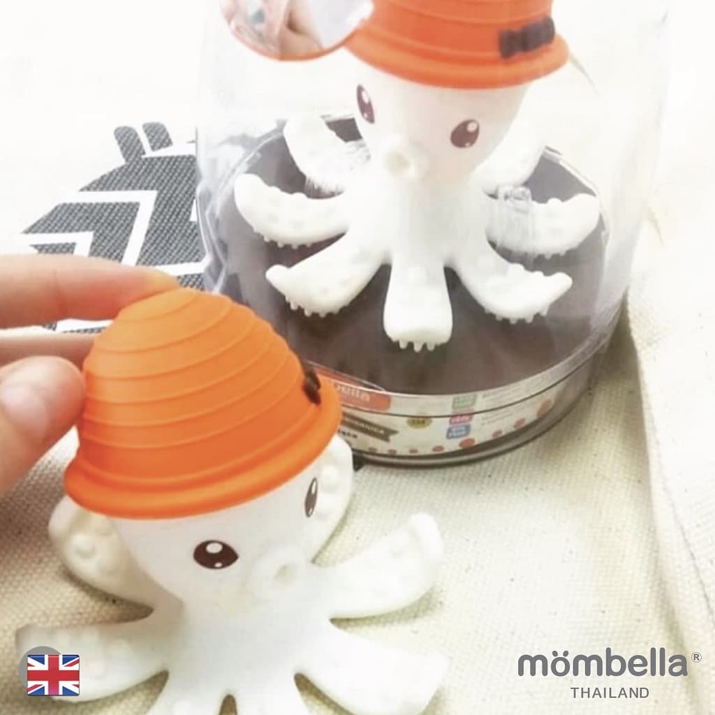 Mombella ยางกัดปลาหมึกมัมเบล่า ของแท้จากอังกฤษ ปลอดภัยมี มอก. ยางกัดซิลิโคนนิ่มส่งเสริมพัฒนาการ BPA Free Teethers รูปที่ 6