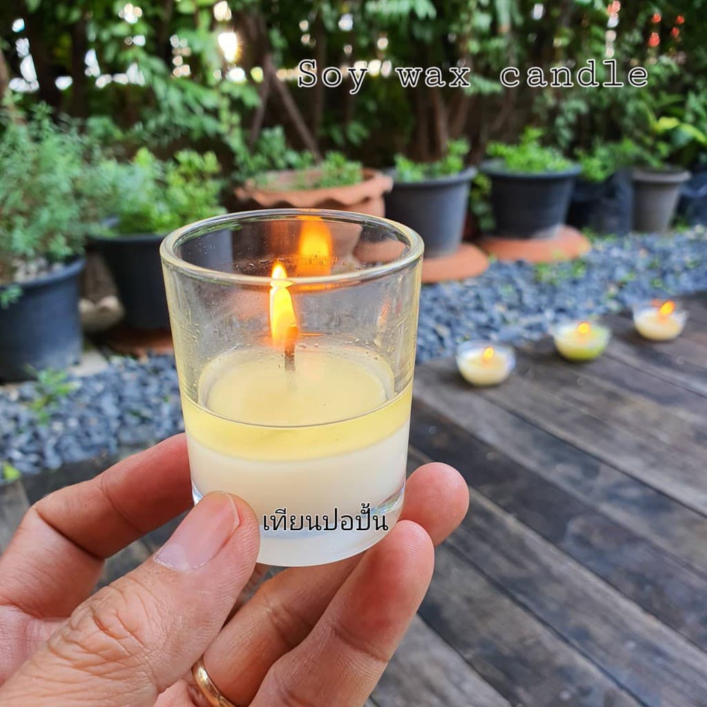 Soy wax เทียนไขถั่วเหลือง ธรรมชาติ100% ไขถั่วเหลืองเนื้อดี เกรดพรีเมียม ทันที ส่งตรงจากผู้ผลิตเทียนกว่า20ปี รูปที่ 6