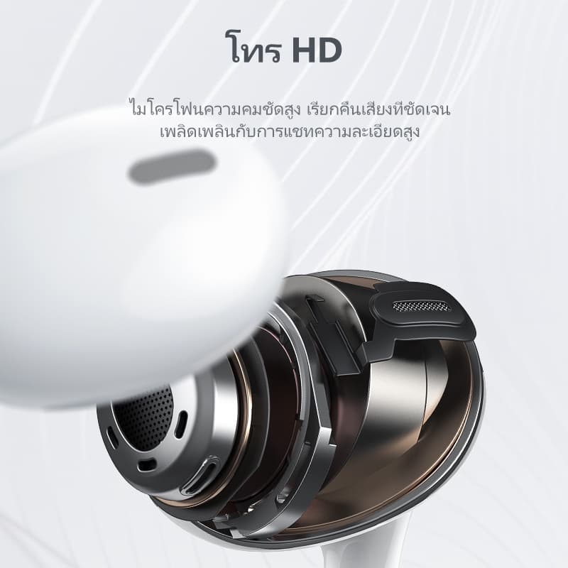 BASIKE หูฟัง หูฟังอินเอียร 3.5mm แบบมีสาย For Samsung Oppo HUAWEI หูฟังใช้สาย earphone รูปที่ 7