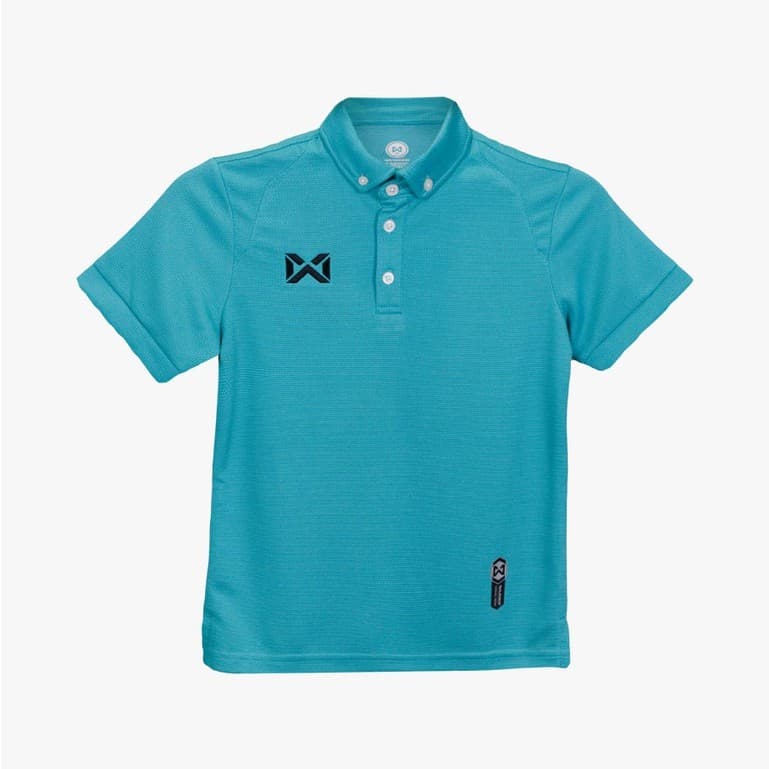 WARRIX เสื้อโปโลเบสิคเด็ก แขนสั้น WA-3315KN-เขียวเทอควอยซ์-CC รูปที่ 1