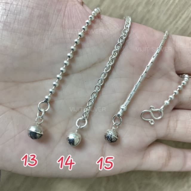 สร้อยข้อมือ: สร้อยข้อมือเงินแท้92.5% รูปที่ 7