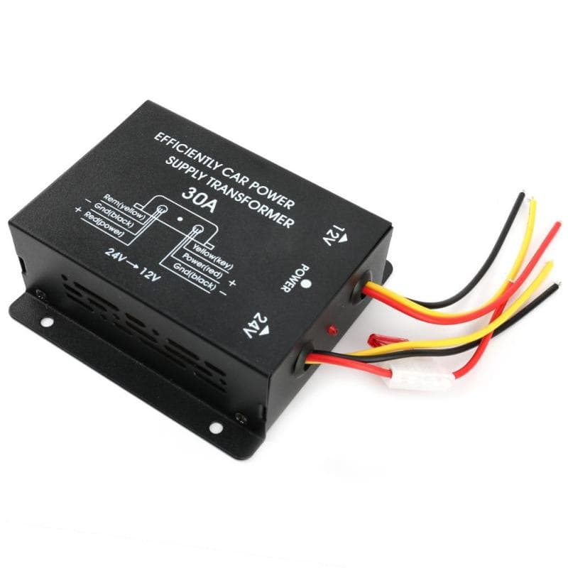 10A/30A/60A/100A 120W/360W/720W/1200W รถ ตัวแปลงพาวเวอร์ซัพพลายสเต็ปดาวน์อินเวอร์เตอร์ 24V ถึง 12V รูปที่ 5