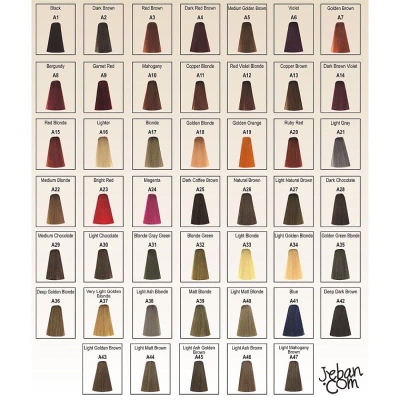 เบอริน่า A1-A20 สีผม #Berina hair color 50 ml รูปที่ 2