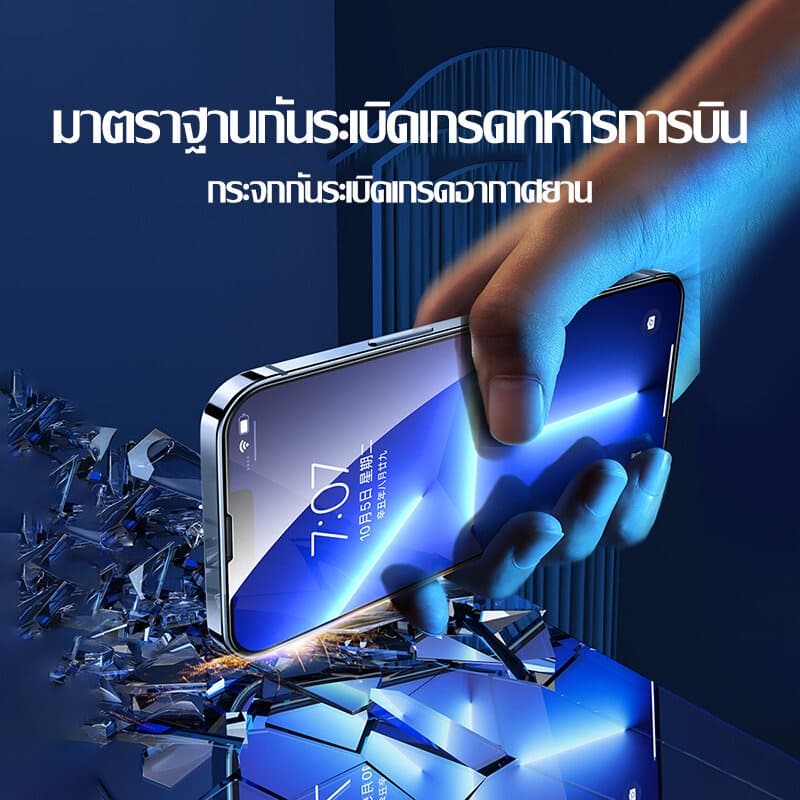 ฟิล์มกระจก ฟิล์มกันมอง For iPhone 11 17 16 13 15 14 12 Pro Max XR 7 8 Plus 6 6s+ XS Max ฟิล์มกันเสือก ไอโฟน กันมองข้าง รูปที่ 3