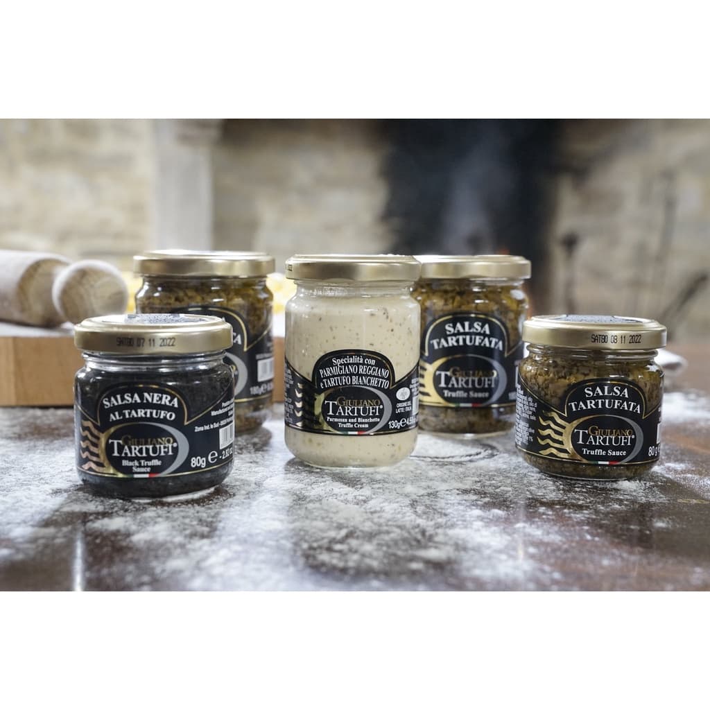 ซอสเห็ดทรัฟเฟิล ซอสทรัฟเฟิลดำ Giuliano Tartufi Black Truffle Sauce 180g/500g รูปที่ 4