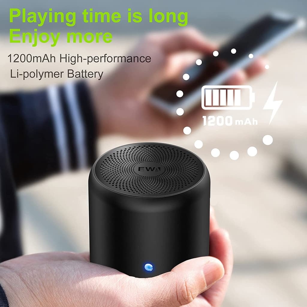 EWA A106Max ลำโพงบลูทูธไร้สาย ลำโพงพกพา พร้อมเสียง HD 8W และ แบตเตอรี่1200mAh รูปที่ 1