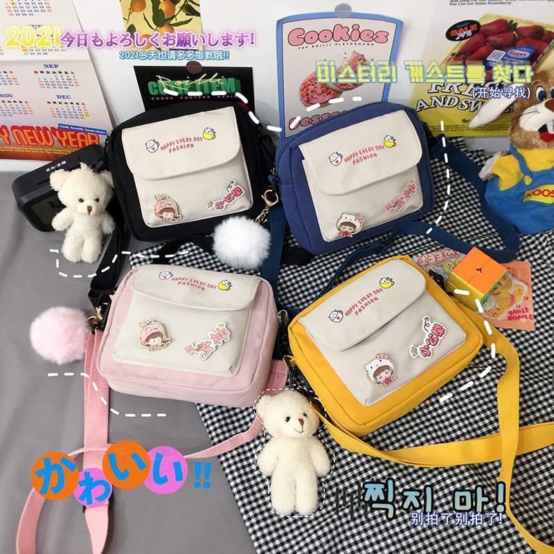ใส่ SPC115BAG ลด 15.-ขั้นต่ำ 150.- กระเป๋าสะพายข้าง ทรูโทนน่ารัก ใบเล็กระเป๋าผู้หญิง ผู้ชาย สามารถใช้ได้ CC-225 รูปที่ 1