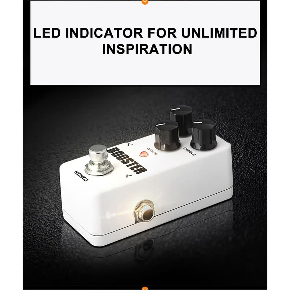 KOKKO FOD3 Overdrive เอ็ฟเฟ็กต์กีตาร์ไฟฟ้าเหยียบ โอเวอร์ไดรฟ์ 9V กีต้าร์มินิผลแป้นเหยียบกีตาร์อุปกรณ์เสริม MINI Effects รูปที่ 7