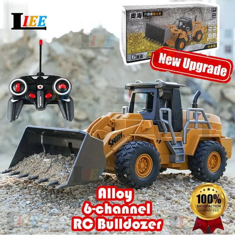 Rc Alloy Engineering Dump Truck Car Series Excavator Bulldozer Mixer Roller Tower Crane Crawler-type ของเล่นรีโมทคอนโทรลรถสําหรับของขวัญเด็กผู้ชายวิศวกรรมยานพาหนะรุ่น รูปที่ 9