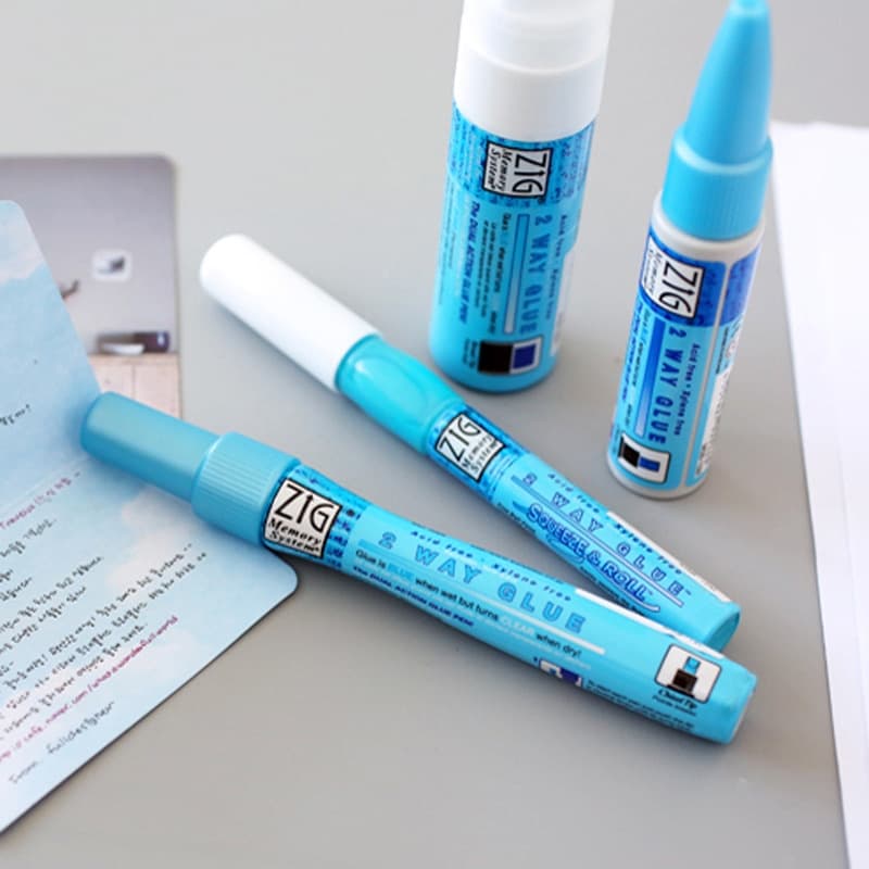 Jianwu JAPAN Kuretake ZIG กาวป้องกันสิ่งแวดล้อม สําหรับปากกากาว เครื่องเขียนสํานักงาน DIY รูปที่ 2