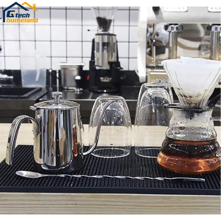 Bar mat แผ่นรองบาร์ แผ่นรองเคาเตอร์บาร์ แผ่นยางกันลื่นทนความร้อน สำหรับบาร์กาแฟ แผ่นยางกันลื่น แผ่นยางรองเชคเกอร์ รูปที่ 9