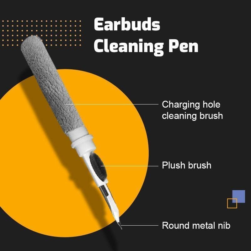 MLIFE - ปากกา ทําความสะอาด Airpods Pro 1 2 3 หูฟังบลูทูธ ไร้สาย Cleaning Pen Set Earbuds Huawei Samsung Galaxy Buds รูปที่ 2