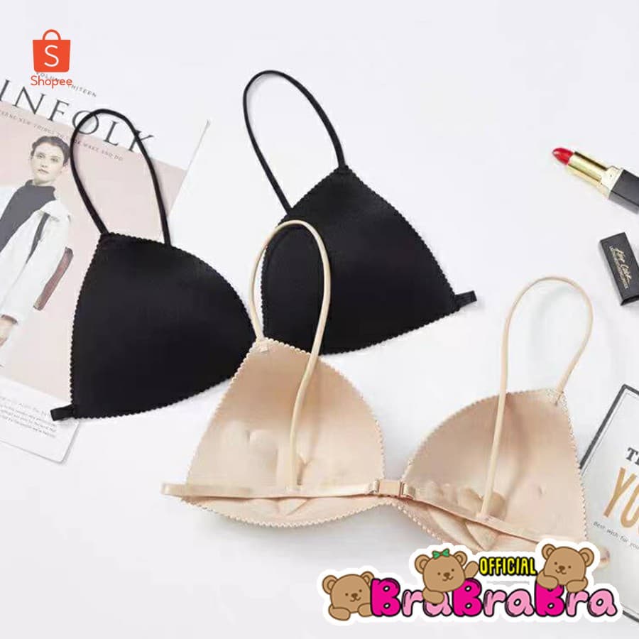 𝑩𝒓𝒂𝑩𝒓𝒂𝑩𝒓𝒂 #bra-111 บราไร้โครง ตะขอหลัง ดันทรงหัวใจ รูปที่ 1