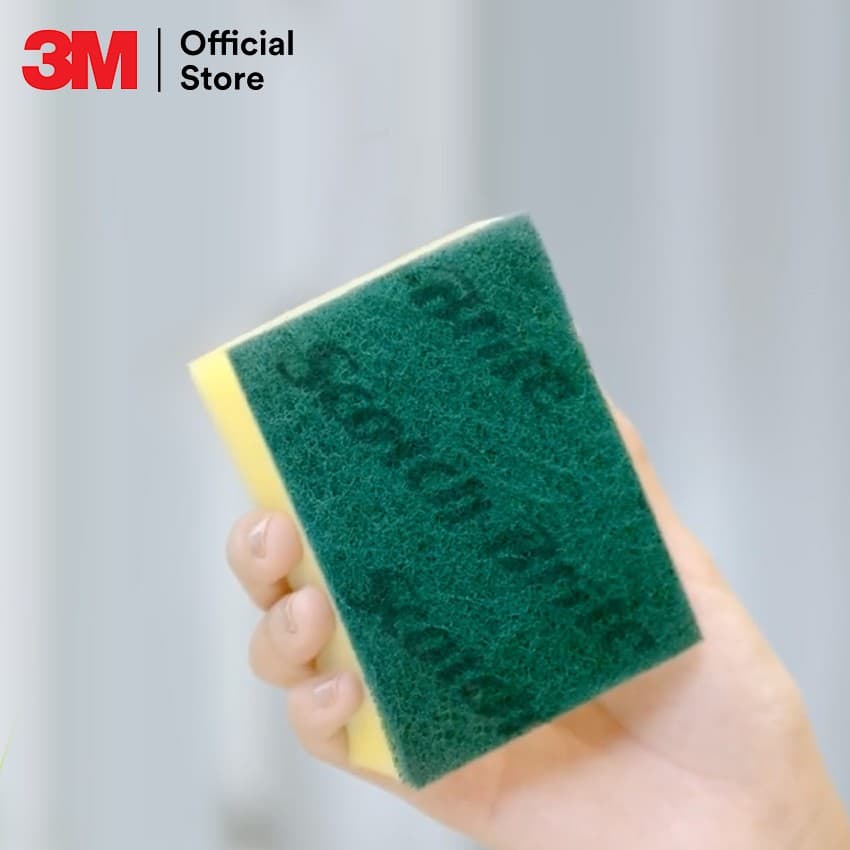 3M™ Scotch-Brite® สก๊อตช์-ไบรต์ ใยขัดพร้อมฟองน้ำ, 3x4 นิ้ว, แพ็ค 6 ชิ้น รูปที่ 6