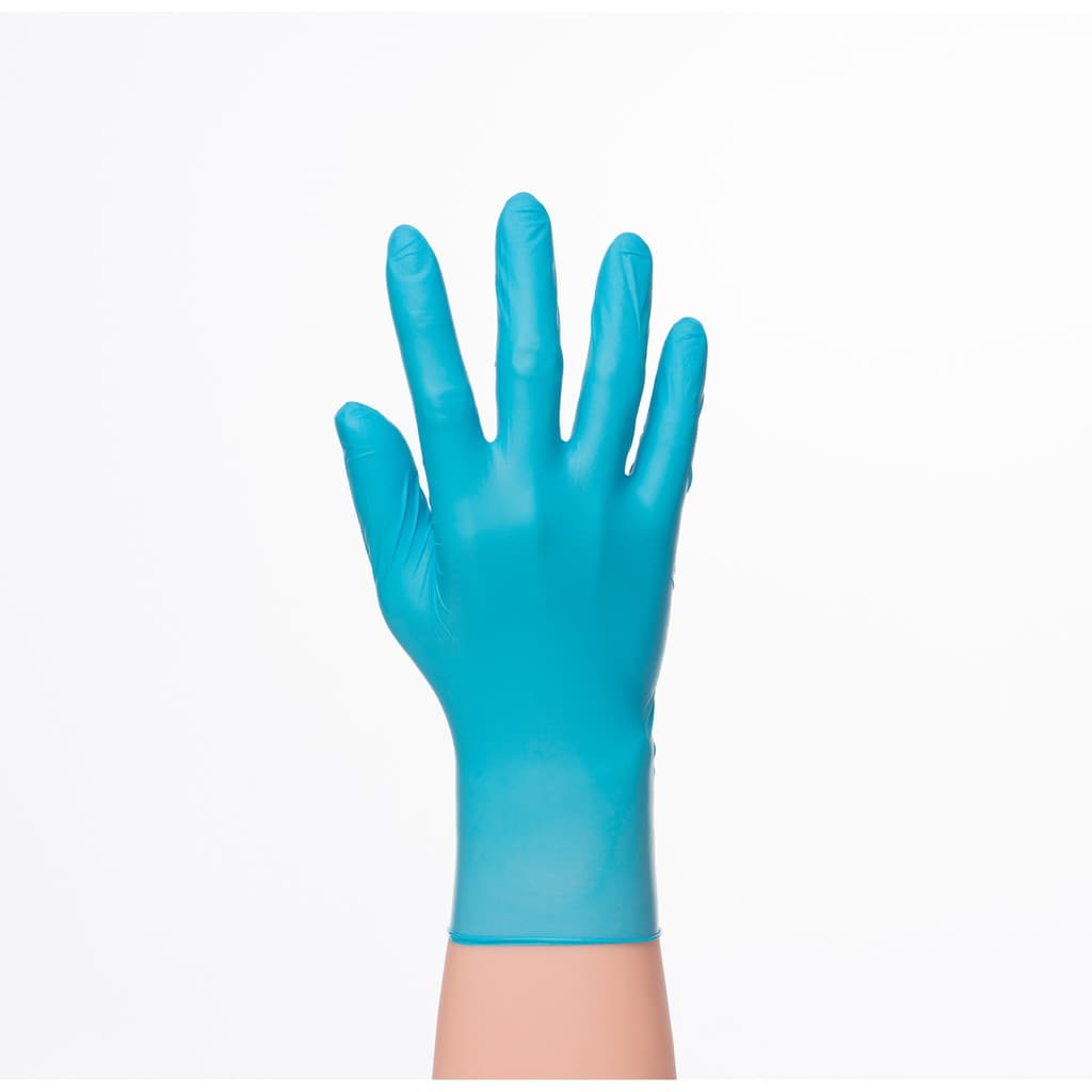 )ถุงมือศรีตรัง แบบยกลัง หนา 4.8 ถุงมือยางไนไตรสีฟ้า กล่องสีฟ้า *ออกใบกำกับได้ รูปที่ 4