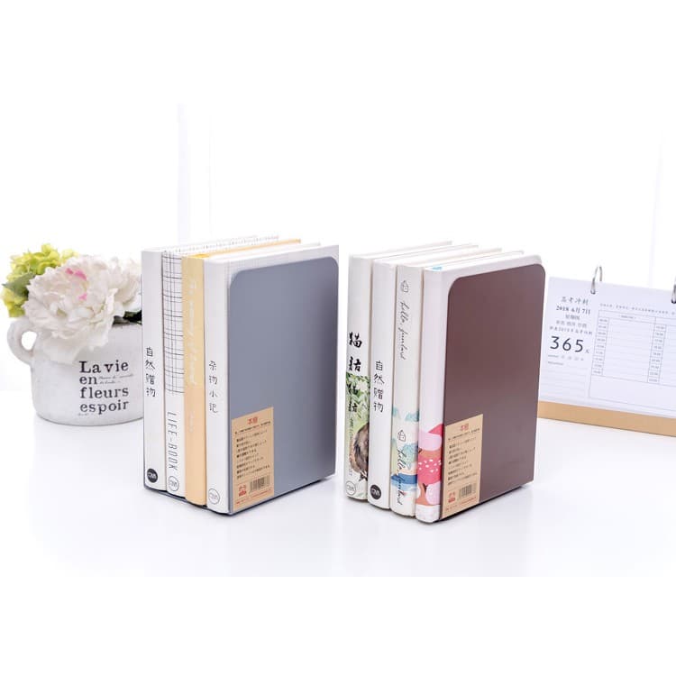 ฉากกั้นหนังสือ ที่กั้นหนังสือ ชั้นวางหนังสือ 1คู่ 2ชิ้น 14x15x21cm ที่คั่นหนังสือ ที่กั้นหนังสือโลหะ รูปที่ 8