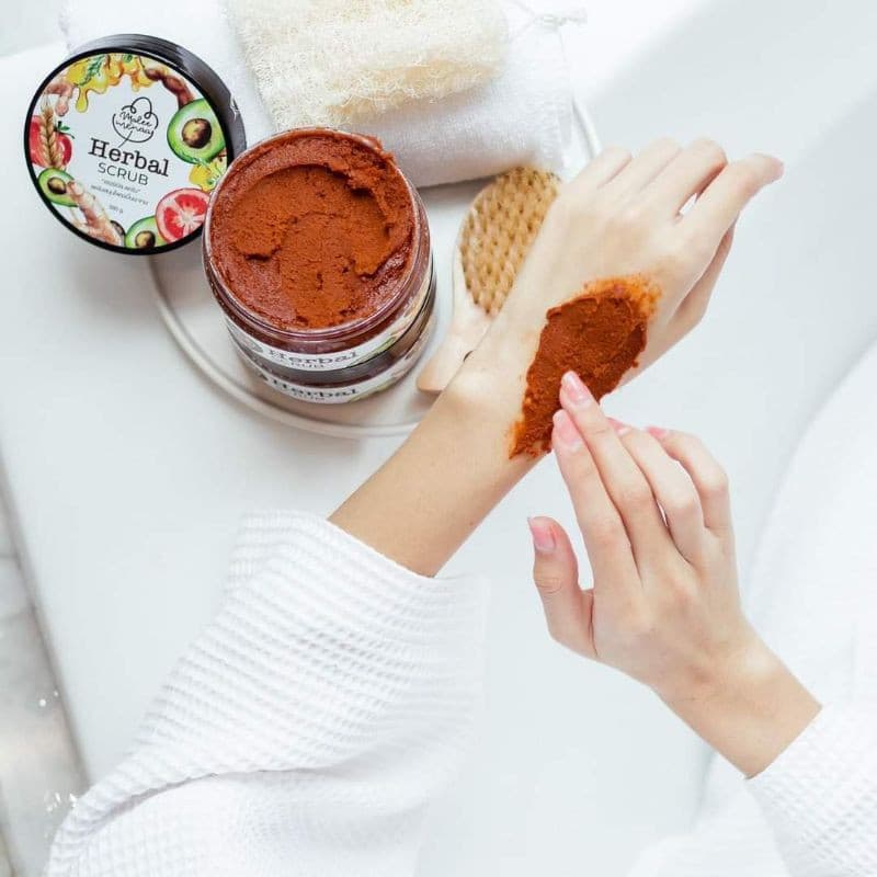 Herbal scrub maleemena ฮอร์เบิลสครับ มาลีมีนา สมุนไพร มะขาม 10ชนิด รับตรงจากบริษัท รูปที่ 5