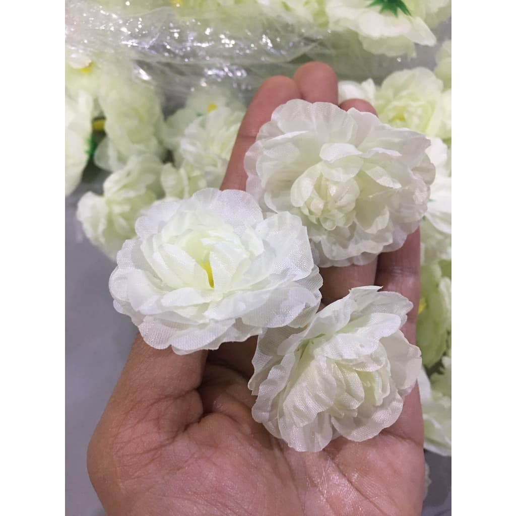 ดอกมะลิบาน ดอกมะลิบานสีขาวอมเขียว ดอกมะลิผ้า หัวดอกมะลิ รูปที่ 2