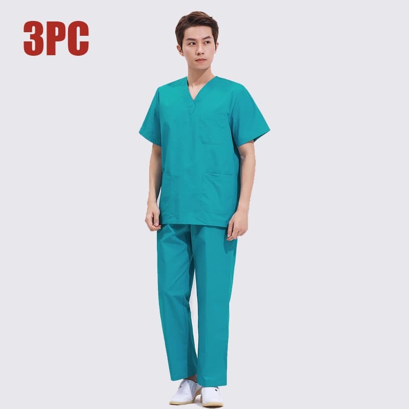 จัดส่งจากกรุงเทพฯ สครับ คอวี เสื้อ+กางเกง สําหรับห้องผ่าตัด แพทย์ พยาบาล เข้าเวร รูปที่ 7