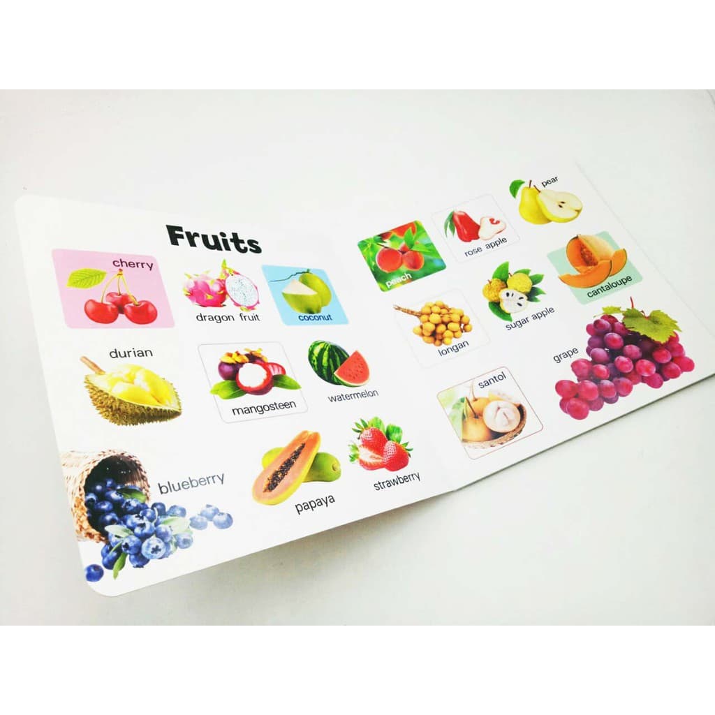 MISBOOK หนังสือบอร์ดบุ๊ค 100 First Fruits & Vegetables รูปที่ 3