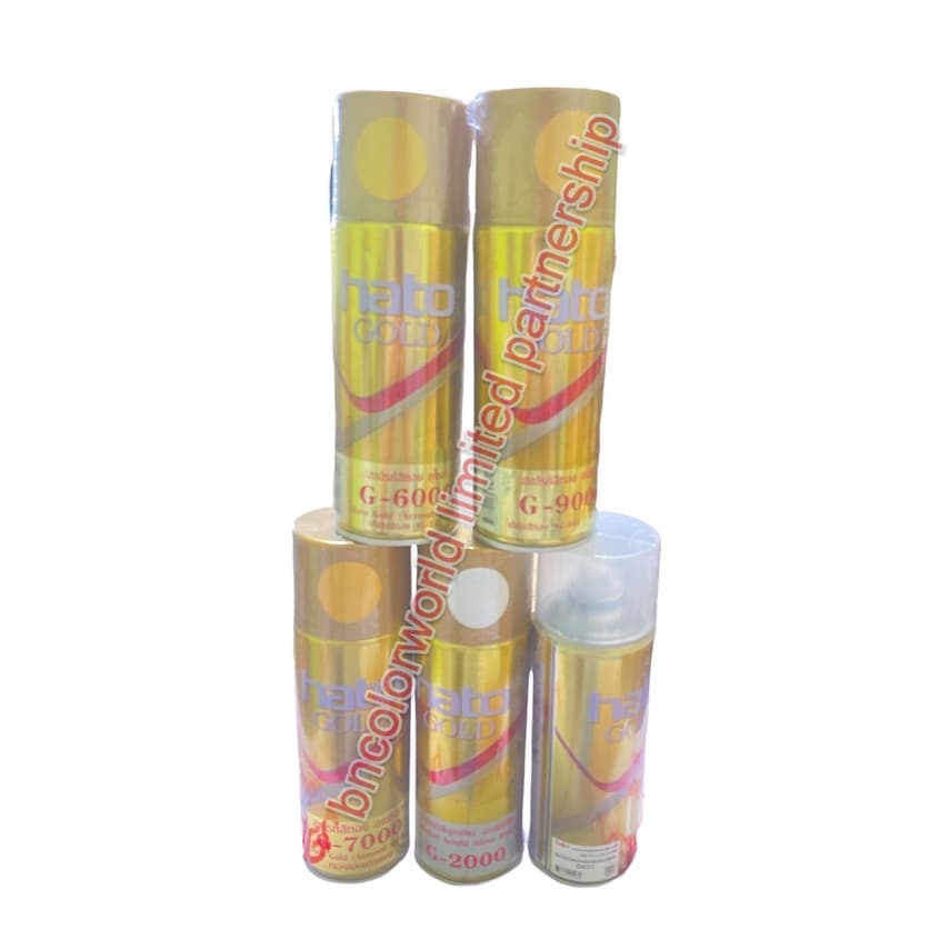 สีทองฮาโต้ สีทองสเปรย์ สเปรย์สีทอง Hato Gold G6000 G7000 G9000 G118 G031 G-6000 G-7000 G-9000 G-118 G-031 bonus รูปที่ 1