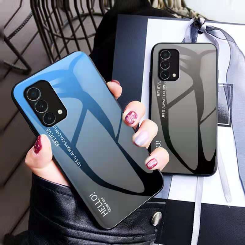 เคสกระจกทูโทน Samsung A34 A54 A14 A23 A73 A53 A52S A22 M12 A02 A12 A02S A11 M11 A10S A20S A30S A50S A10 A70 เคสกันกระแทก รูปที่ 2