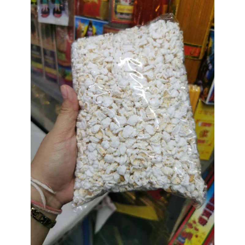 ข้าวตอก ข้าวตอกแตก ใหม่ ส่งตรงจากโรงงาน ขนาด 100 กรัม ใช้ในพิธีการ เลี้ยงกระดิ่งเงินกระดิ่งทอง ‼ รูปที่ 1