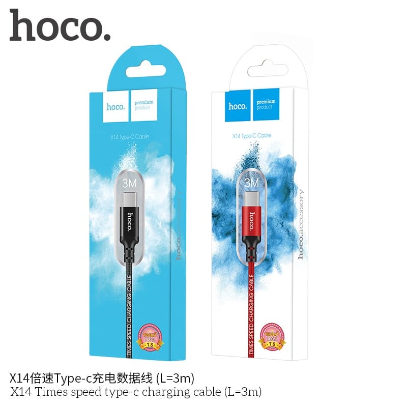 สายชาร์จ 1m/2m/3m Hoco X14 Speed Charger ยาว 1-3 เมตร สำหรับ L/Micro USB/Type C รูปที่ 8