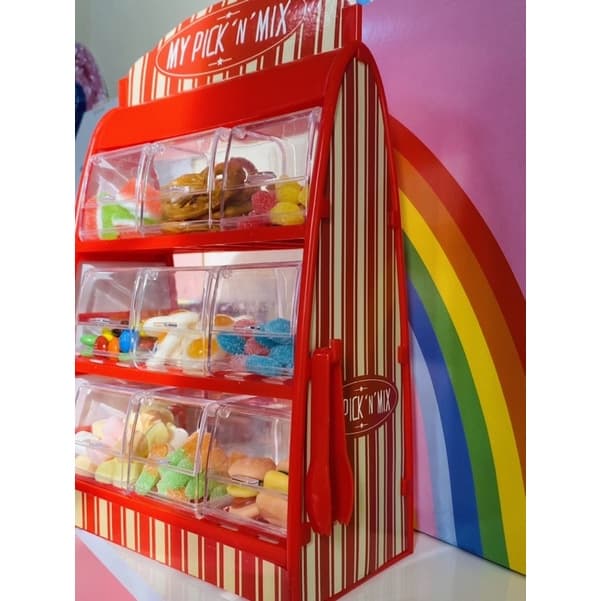 ตู้คีบเยลลี่สีแดง ตู้ใส่ขนม ตู้ใส่ลูกอม เยลลี่ Candy bar ! รูปที่ 5