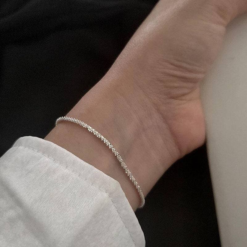 สร้อยข้อมือประกายแวววาว เพชร เรียบหรู สร้อยข้อมือ กำไลข้อมือ เครื่องประดับสำหรับผู้หญิง สไตล์เกาหลี รูปที่ 2