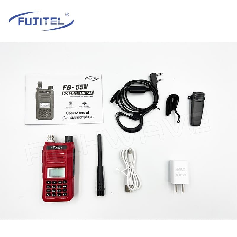 FUJITEL FB-55N วิทยุสื่อสาร ถูกกฏหมาย ไม่ต้องขอใบอนุญาตได้ ที่แรงที่สุด อุปกรณ์ครบชุด วอแดง วอ 0.5w Richwave รูปที่ 7