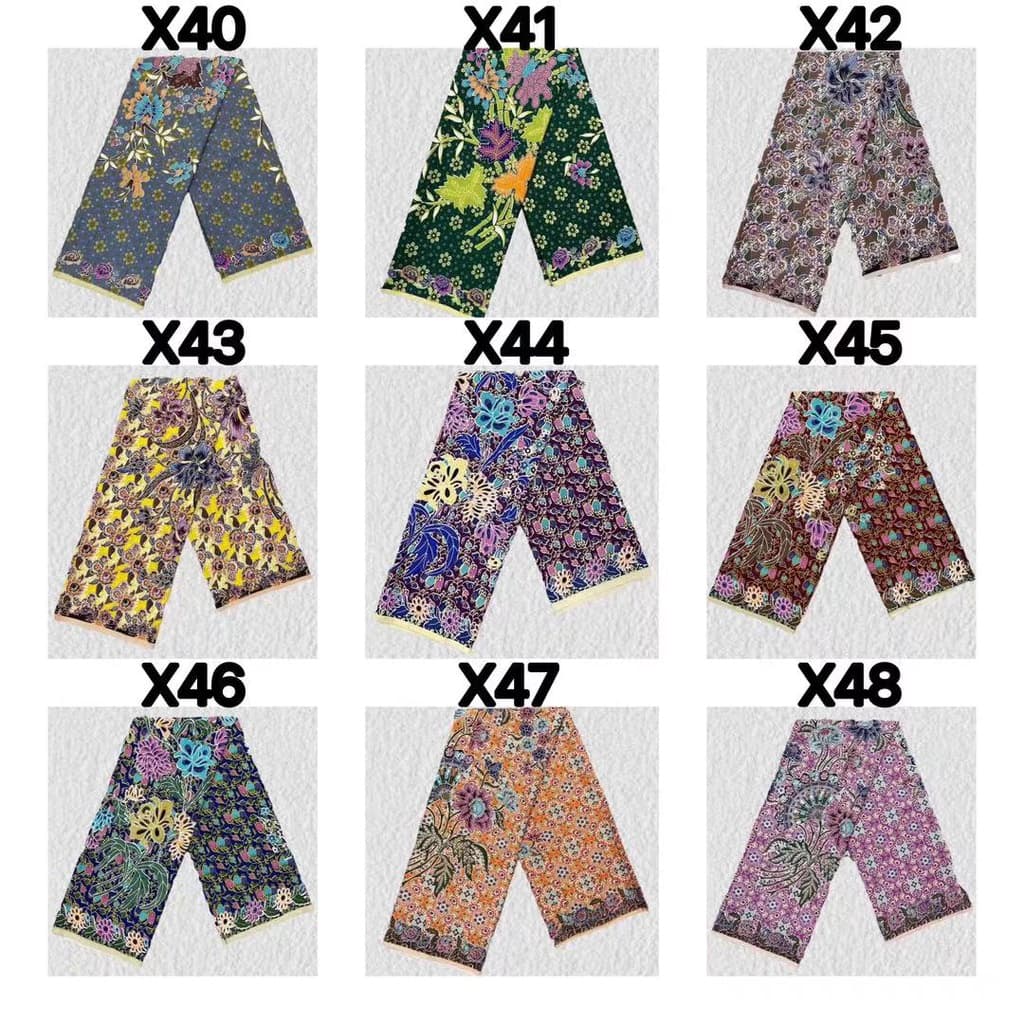ผ้าถุง ผ้าถุงคุณภาพดี เนื้อผ้าดี ไม่ลื่นไม่บาง เย็บแล้ว กว้าง2เมตร Batik Sarong /มีเก็บเงินปลายทาง รูปที่ 8