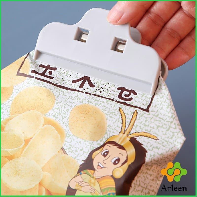 Arleen ที่หนีบถุง ที่หนีบถุงขนม ที่หนีบอเนกประสงค์ คลิปปิดปากถุงพลาสติก Moisture-proof clip รูปที่ 5