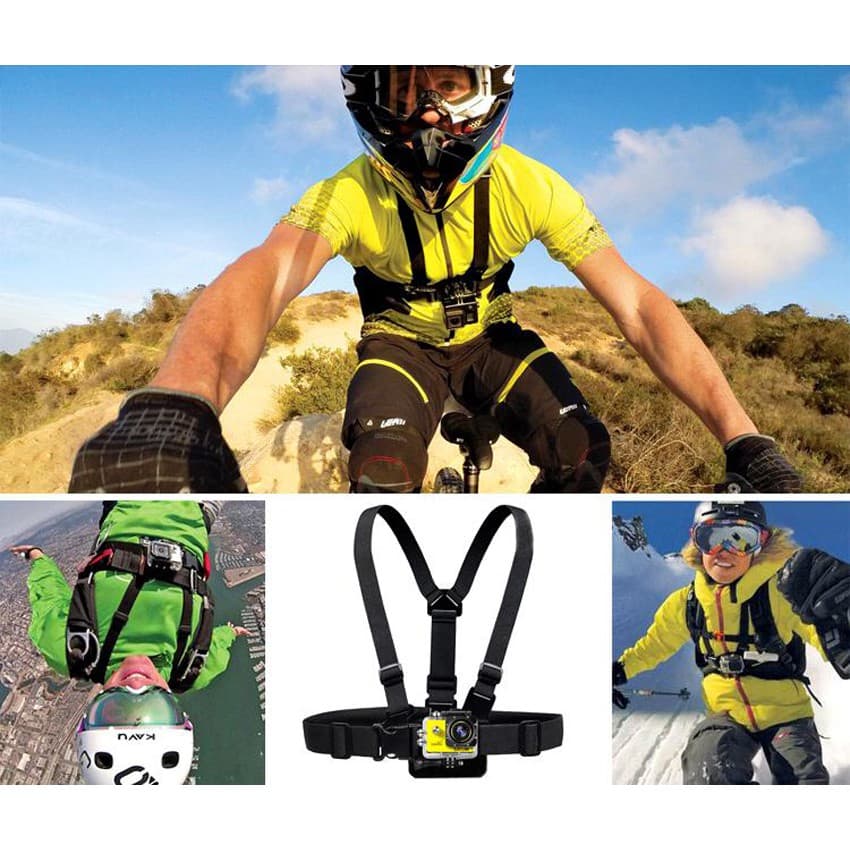 สายคาดอกพร้อมอุปกรณ์ GoPro Chest Strap Belt Body Tripod Harness Mount for GoPro Hero 13/12/11/10/9/8/7/6/5/4 SJCam YI รูปที่ 3