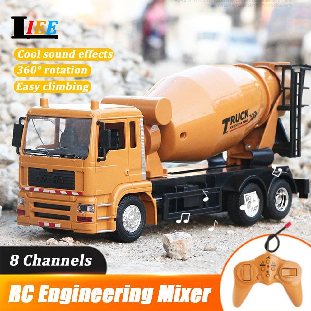 Rc Alloy Engineering Dump Truck Car Series Excavator Bulldozer Mixer Roller Tower Crane Crawler-type ของเล่นรีโมทคอนโทรลรถสําหรับของขวัญเด็กผู้ชายวิศวกรรมยานพาหนะรุ่น รูปที่ 3